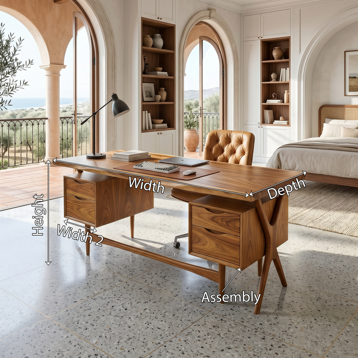 Organic Corner Executive Desk Home Office