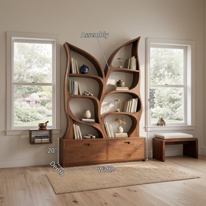Modern Display Bookshelf For Quiet Reading Room