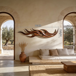 Modern Carved Wall Sculpture For Conversation Area Interior