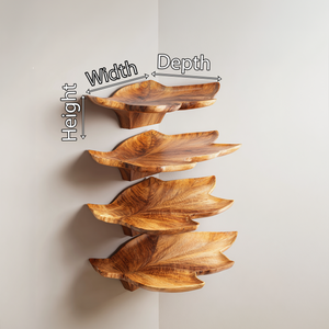Mid Century Leaf Wall Shelf Office Wall Decor Display