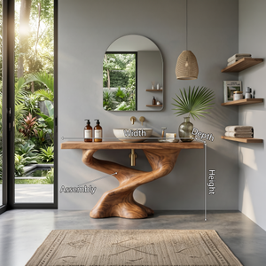 Handcrafted Solid Vanity For Unique Bathroom Design