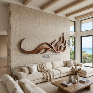 Minimalist Flowing Wall Decor For Wellness Space Interior