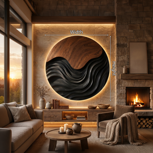 Mid Century Artistic Wall Panel For Waiting Area Interior