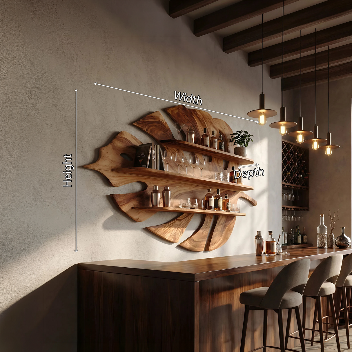 Contemporary Shelving Unit For Living Space Storage