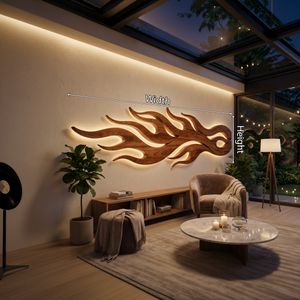 Contemporary Organic Wall Panel For Entryway Interior Space