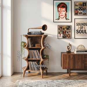 Farmhouse Style Record Stand For Entryway Design
