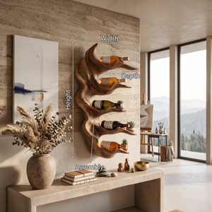Organic Sculptural Wine Storage Holder For Modern Home