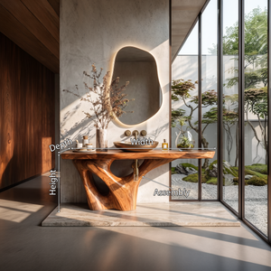 Rustic Solid Vanity For Timeless Bathroom Furniture
