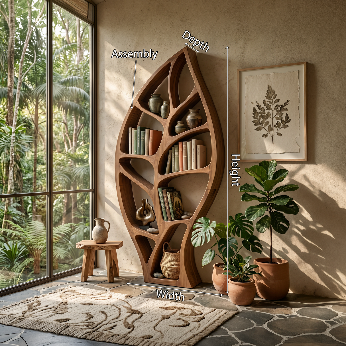 Minimalist Open Bookcase For Modern Home Office