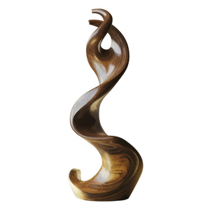Farmhouse Large Twisted Spiral Floor Art For Living Room