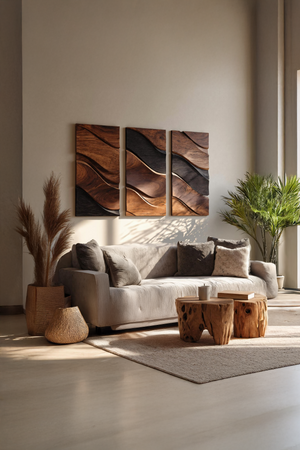 Farmhouse Rectangular Wooden Wall Art For Bedroom Decor