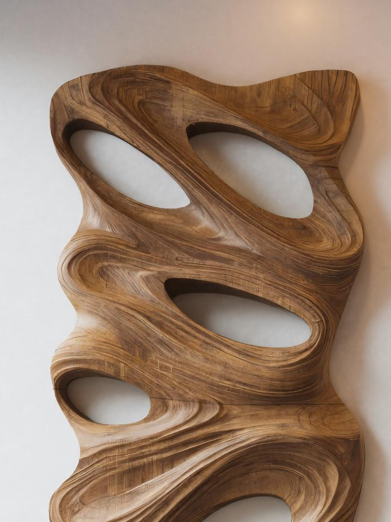 Modern Organic Wall Art Panel For Holiday