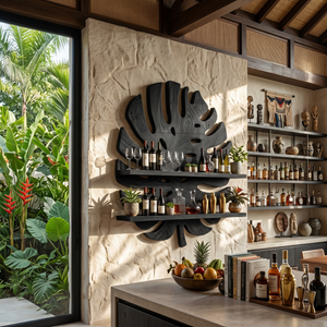 Modern Wall Wine Holder For Home Bar Bottle Showcase