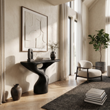 Rustic Accent Table Entryway Design