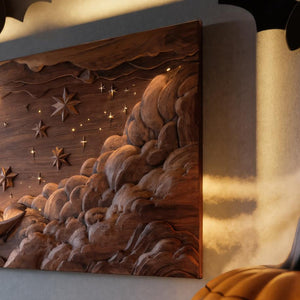 Rustic Halloween Wooden Wall Art For Living Room Or Bedroom