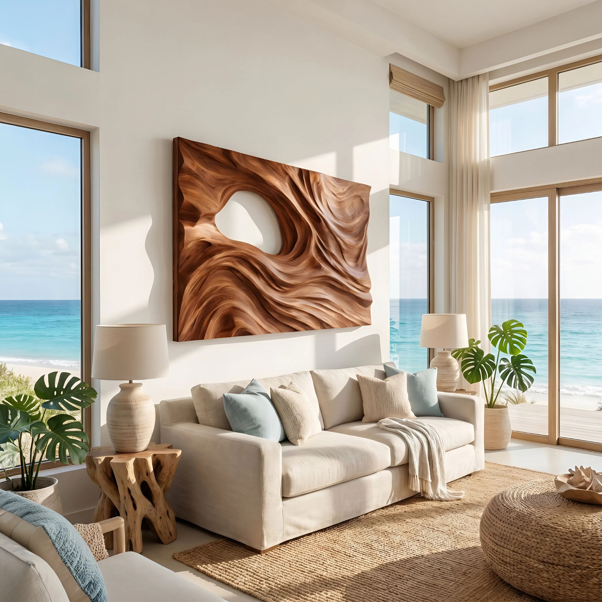 Minimalist Abstract Silhouette Wall Art Panel For Bedroom