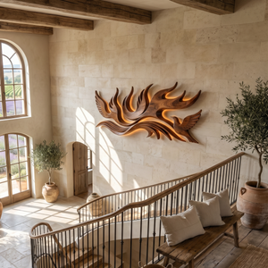 Scandinavian Contour Wall Decor For Lake House Interior