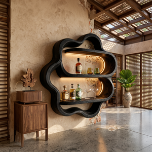 Minimalist Display Wine Rack Shelf For Kitchen Dining