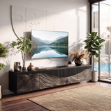 Rustic TV Console For Entryway Design Ideas