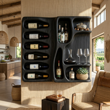 Modern Mountain Silhouette Wine Holder For Living Room