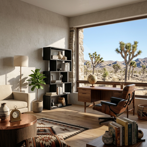Modern Bookshelf Open Storage Display For Living Room