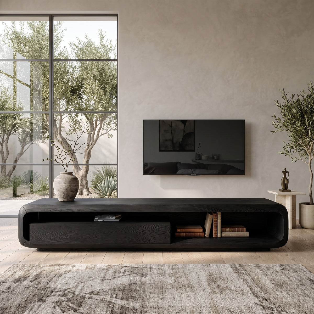 Quiet Luxury Minimalist TV Console For Living Room