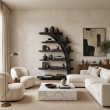 Contemporary Bookshelf Curved Tree For Luxury Home Office
