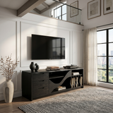 Industrial Wooden TV Cabinet Contemporary Loft Living