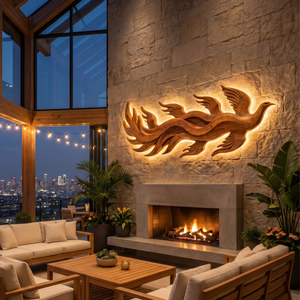 Minimalist Dimensional Wall Art For Luxury Suite Interior