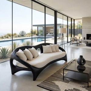 Organic Curved Sofa For Living Room Furniture