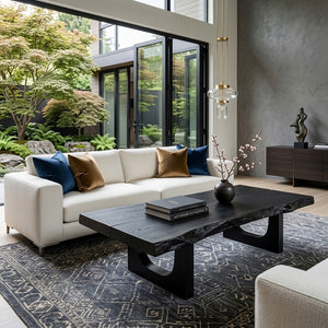 Minimalist Coffee Table Low Live Edge For Living Room