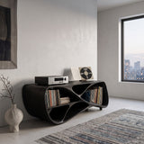 Contemporary Wooden Record Player Console For Living Room