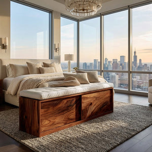 Modern Storage Bench With Minimalist Design For Home Interiors