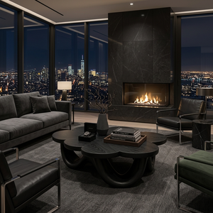 Modern Flower Shaped Coffee Table For Designer Living Room