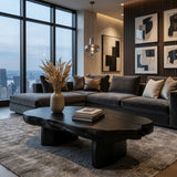Modern Handcrafted Coffee Table Low Design For Living Room