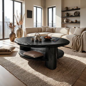 Mid Century Live Edge Low Table For Living Room Furniture Design