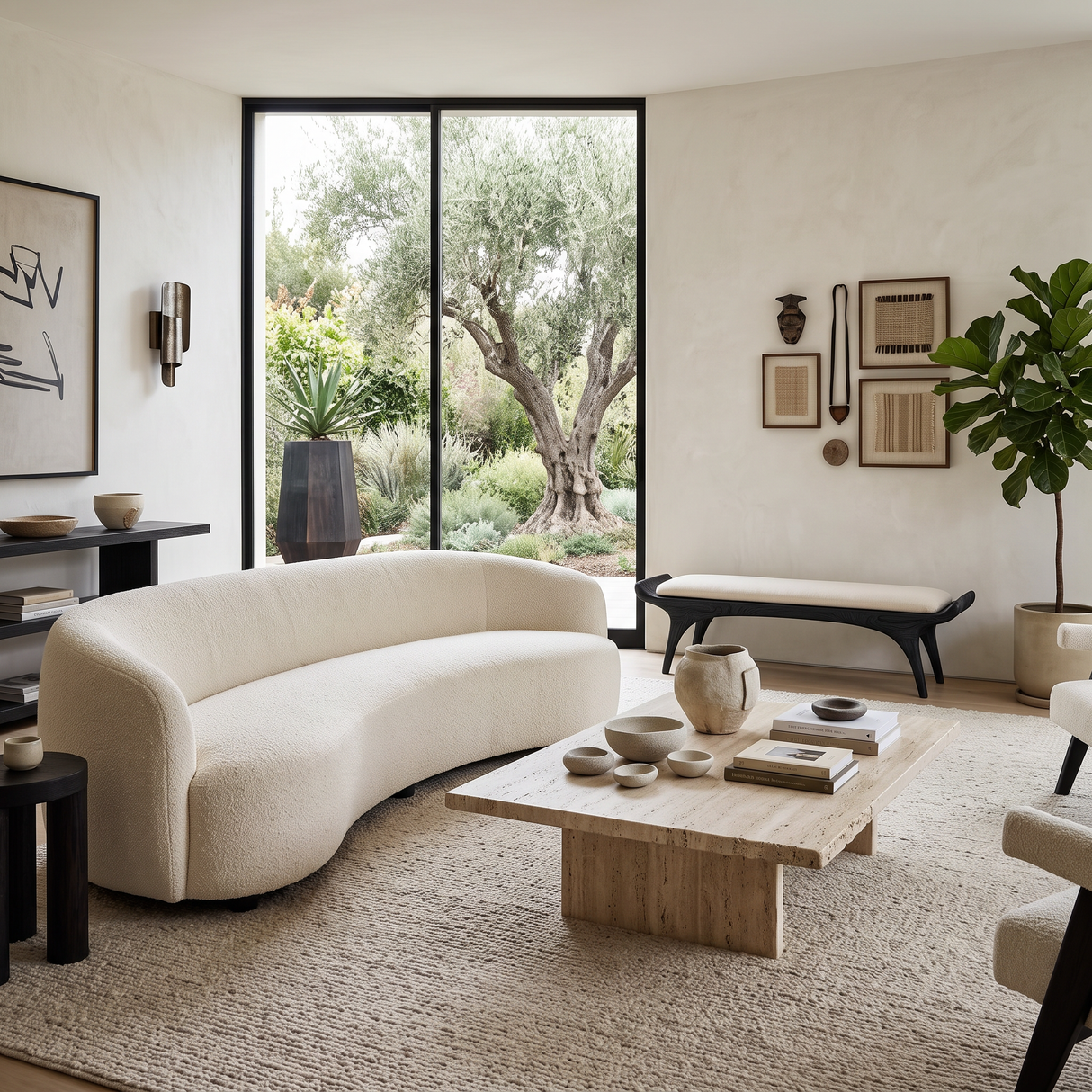 Contemporary Statement Bench For Entryway Or Home Interior