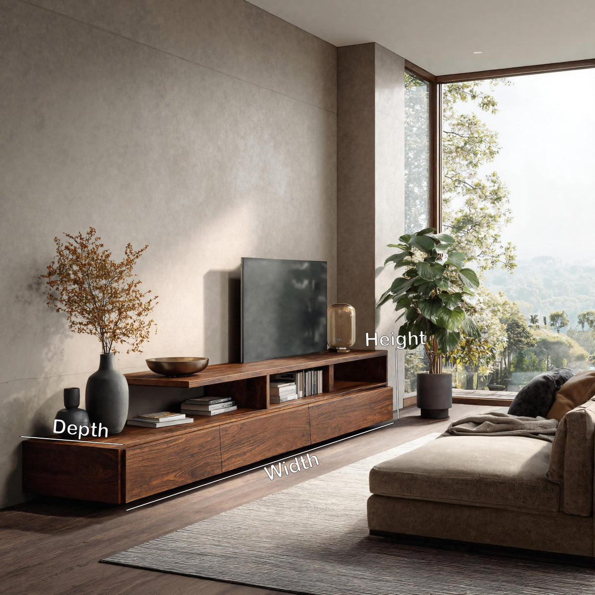 Quiet Luxury TV Console For Living Room