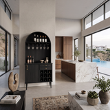 Classic Wine Cabinet With Storage For Dining Room