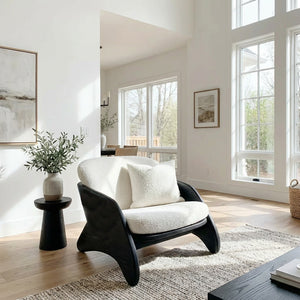 Contemporary Natural Wood Chair For Living Room Decor