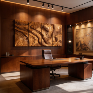 Contemporary Spiral Wood Wall Art For Luxury Living Room Decor
