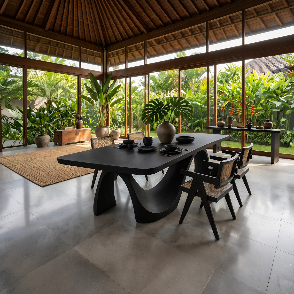 Minimalist Irregular Dining Table For Apartment Dining Area