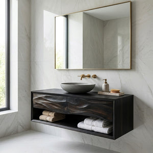 Contemporary Wooden Bathroom Vanity For Bathroom Or Spa Decor