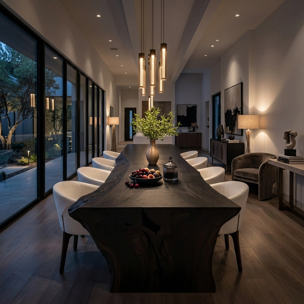 Modern Live Edge Dining Table For Dining Room