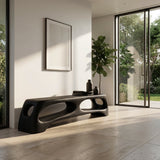 Modern Wooden Bench With 2 Tiers For Living Room