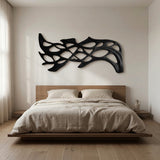 Organic Wood Wall Art Carved Design For Living Room Decor