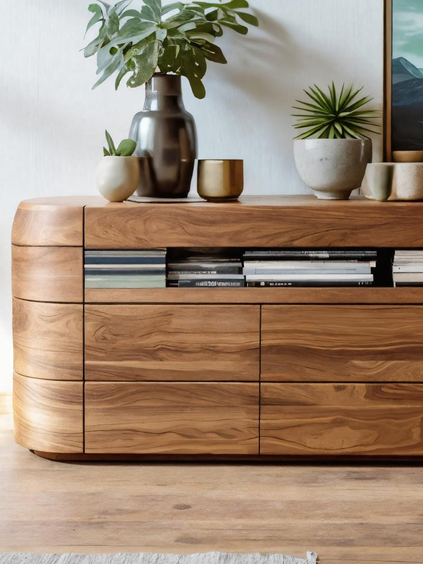 Modern Rounded Sideboard For Dining Room