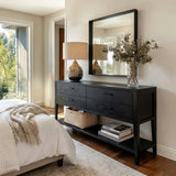 Modern Wood Console Table With Storage For Hallway Styling