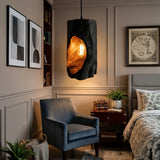 Rustic Sculptural Lamp Bedroom Nightstand Cozy Cafe Corner Space