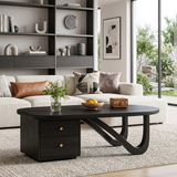 Modern Wooden Coffee Table With Storage Drawer For Living Room